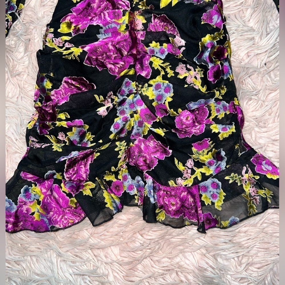ASOS DESIGN tie front mini dress - Picture 6 of 8